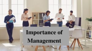 Importance of Management