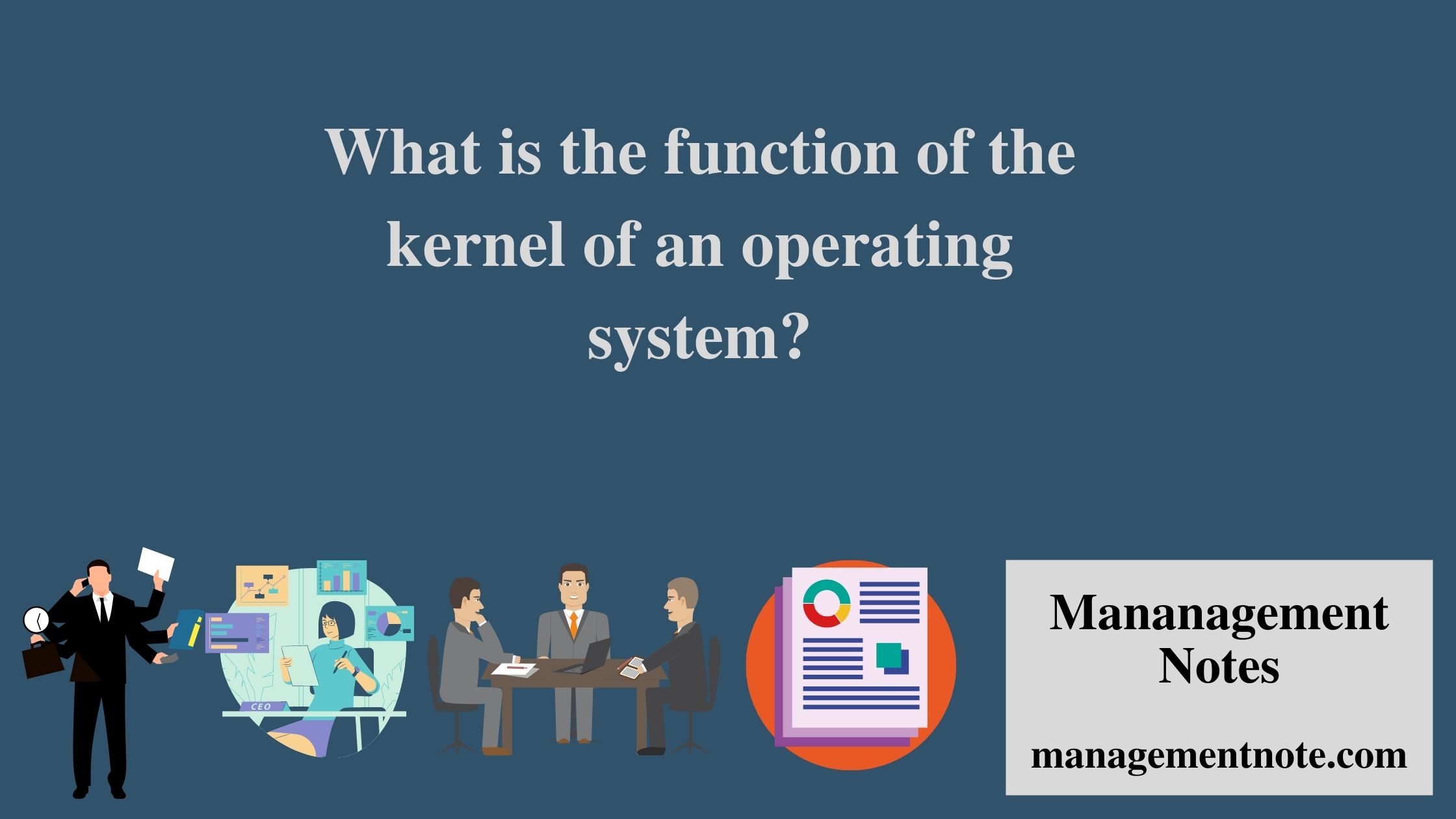 What is the function of the kernel of an operating system?