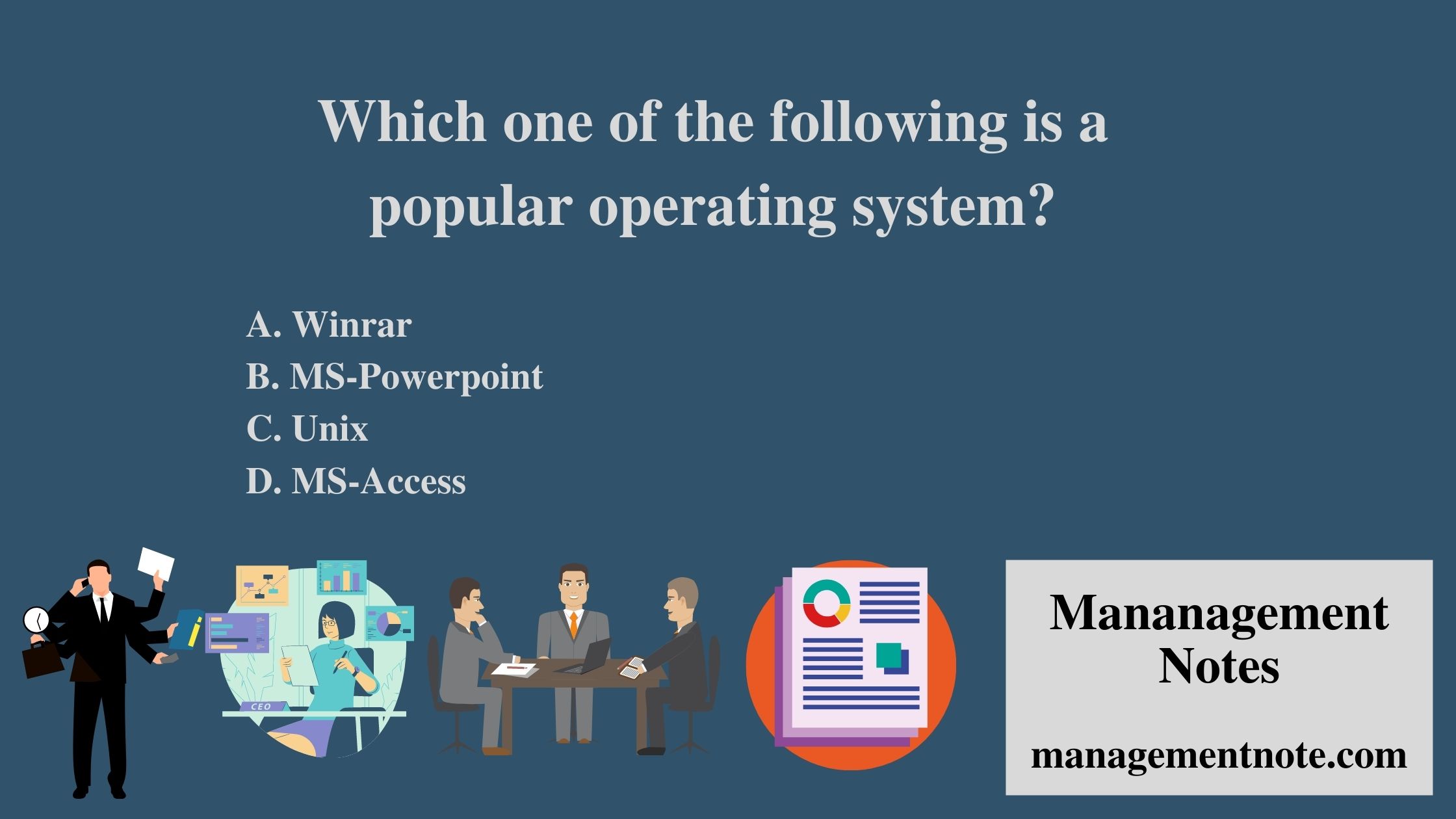 Which one of the following is a popular operating system