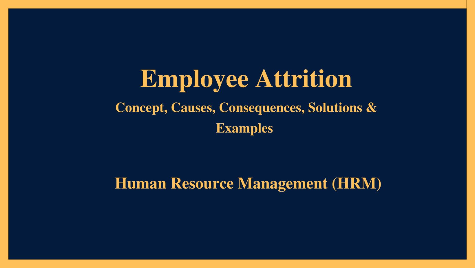 Employee Attrition